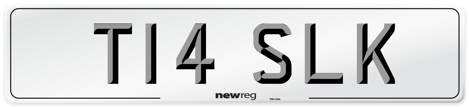 T14 SLK Number Plate from New Reg